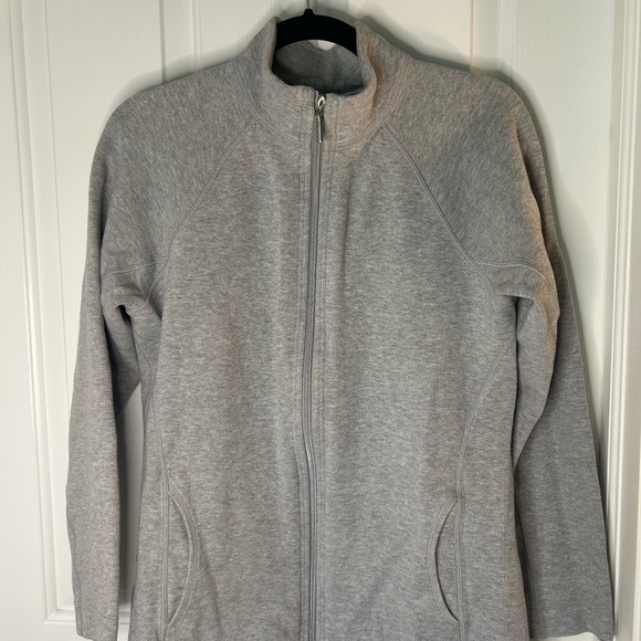 Tommy Bahama New Aruba Grey Zip Up Sweater in Grey Size Medium - Picture 4 of 10